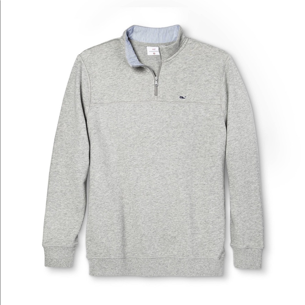 Vineyard Vines Men’s 1/4 Zip Gray Pullover Sz M - Picture 1 of 4